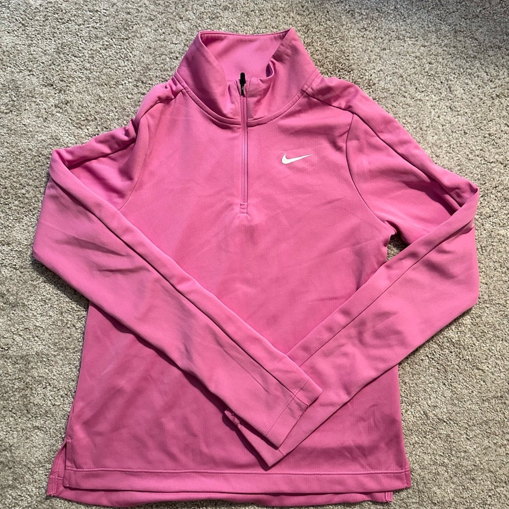 Nike Pink Quarter-Zip Dri-fit Pullover